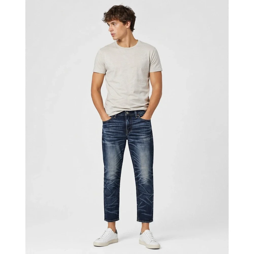 American Eagle Slim Straight Jeans Mens 28x28 Blue Cotton Next Level Airflex